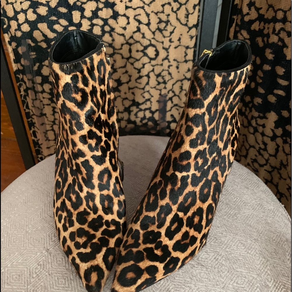 Calf fur boots